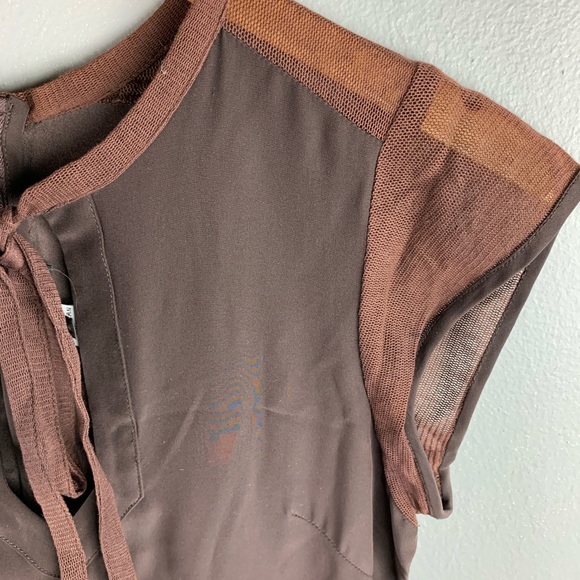 Nanette Lepore | A-line Mesh Silky CapSleeve Dress - Picture 4 of 7